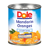 Dole Canned Fruit Mandarin Oranges Whole Segments In Light Syrup Full-Size Picture